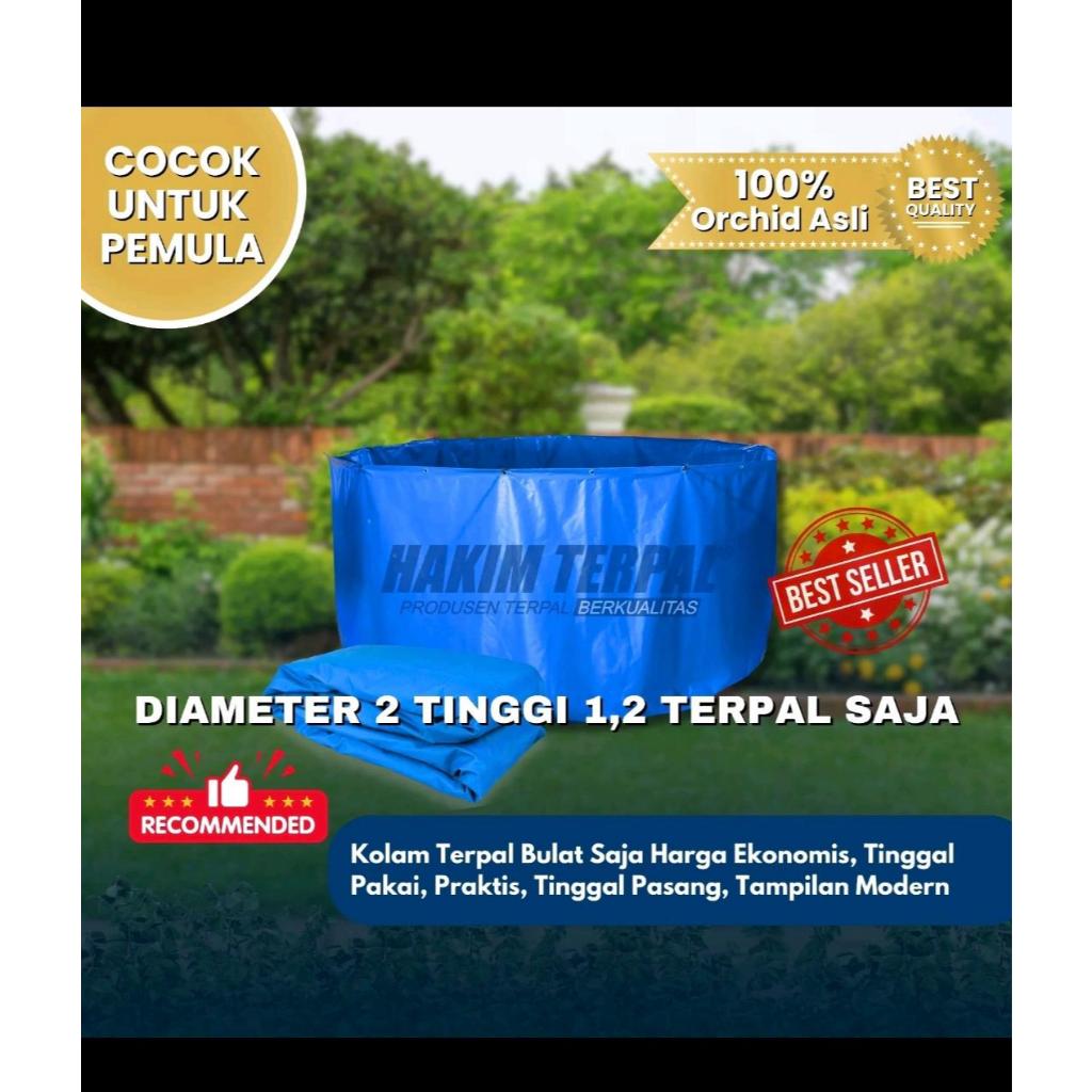 Kolam Bulat D2 (DIAMETER 2 ) ORCHID Semikaret (Terpal Saja)