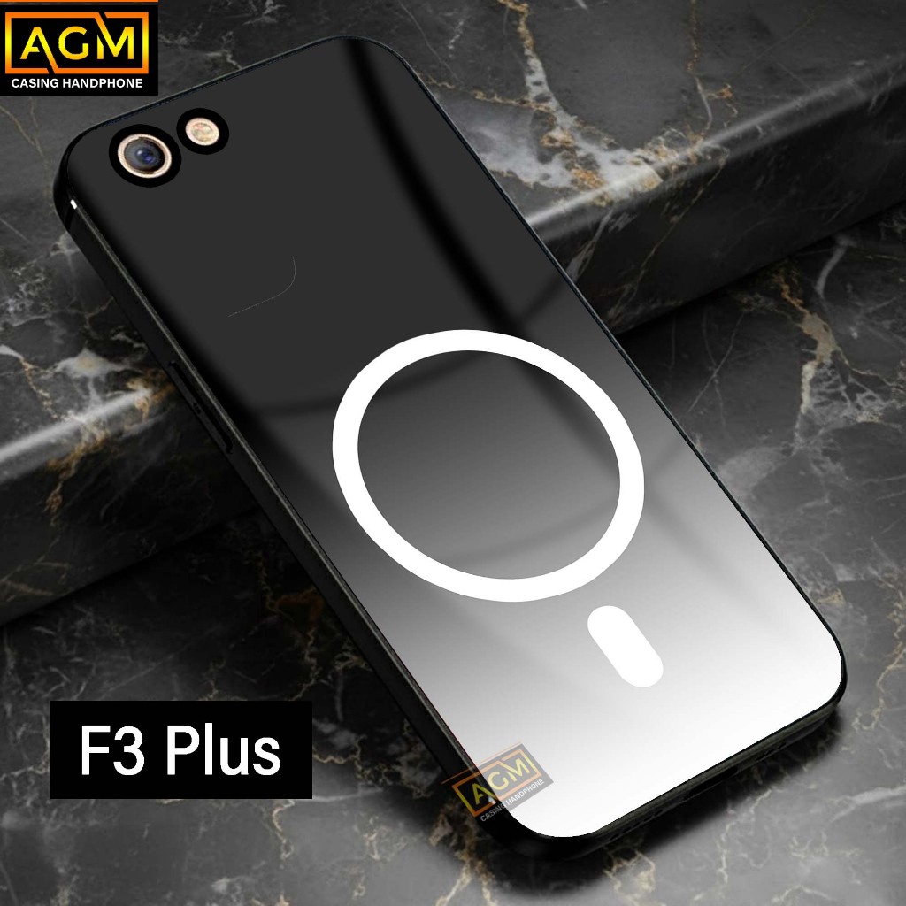 Case Oppo F3 Plus - New Softcase Glossy Full Body casing Hp Oppo [Motif Magsafe] - AGM Case softcase