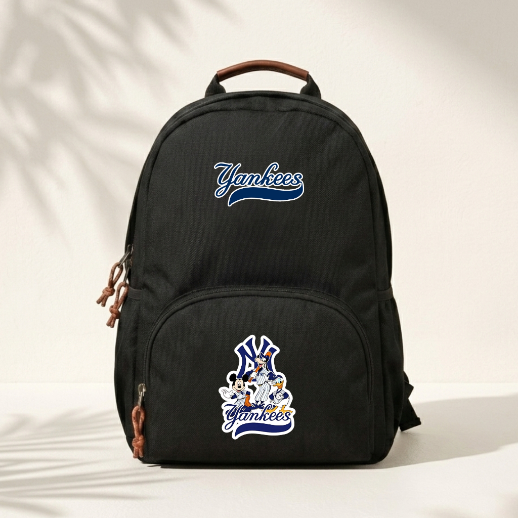 Raindoz - XD1 P43 Backpack Anak SD NY Yankees Mickey and Friends Minimalis Hitam Kuat Ringan Nyaman 