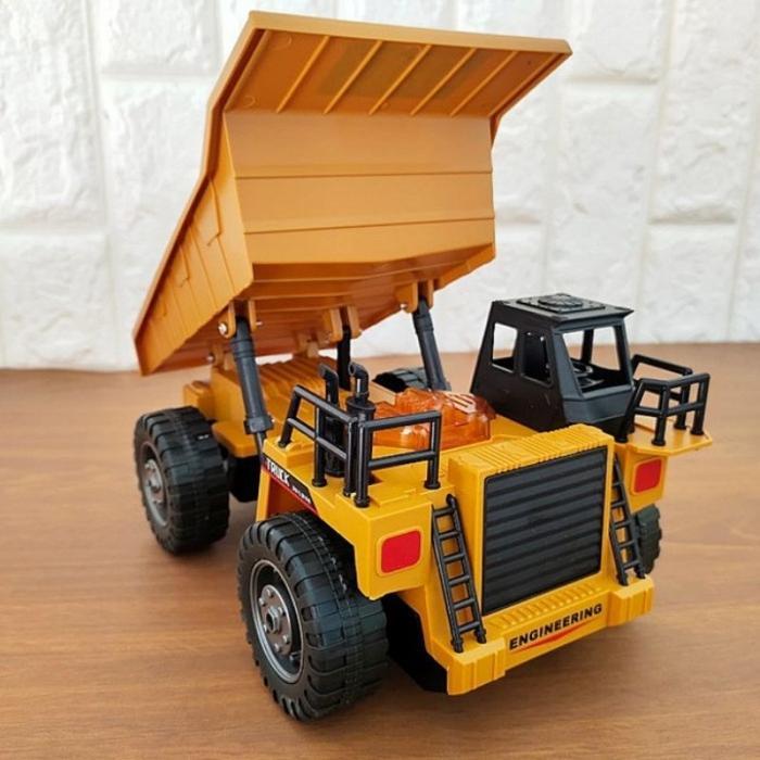 RC Dump Truck Tambang Besar Remote Control 2.4 GHz - Mainan Mobil Remot Kontrol Truk Muatan Pasir Ra