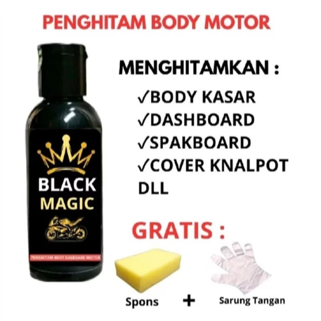 PENGHITAM BODY MOTOR BLACK MAGIC 70ML/PENGHITAM BODY MOTOR/SEMIR MOTOR