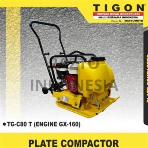 Mesin Stamper Kodok Plate Compactor TIGON TG-C80 T ORIGINAL TERBAIK