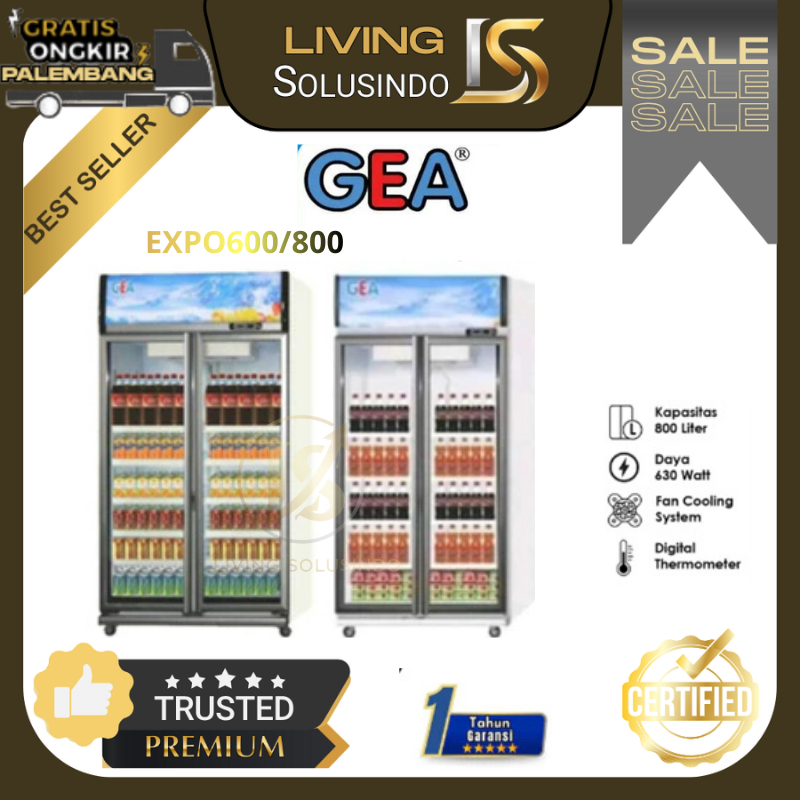 Showcase GEA 2 Pintu - EXPO600 / EXPO800 Kulkas Display Cooler GEA