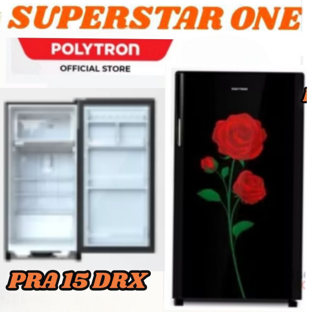 Polytron kulkas 1 pintu PRA 15 DRX kulkas Polytron PRA 15DRX
