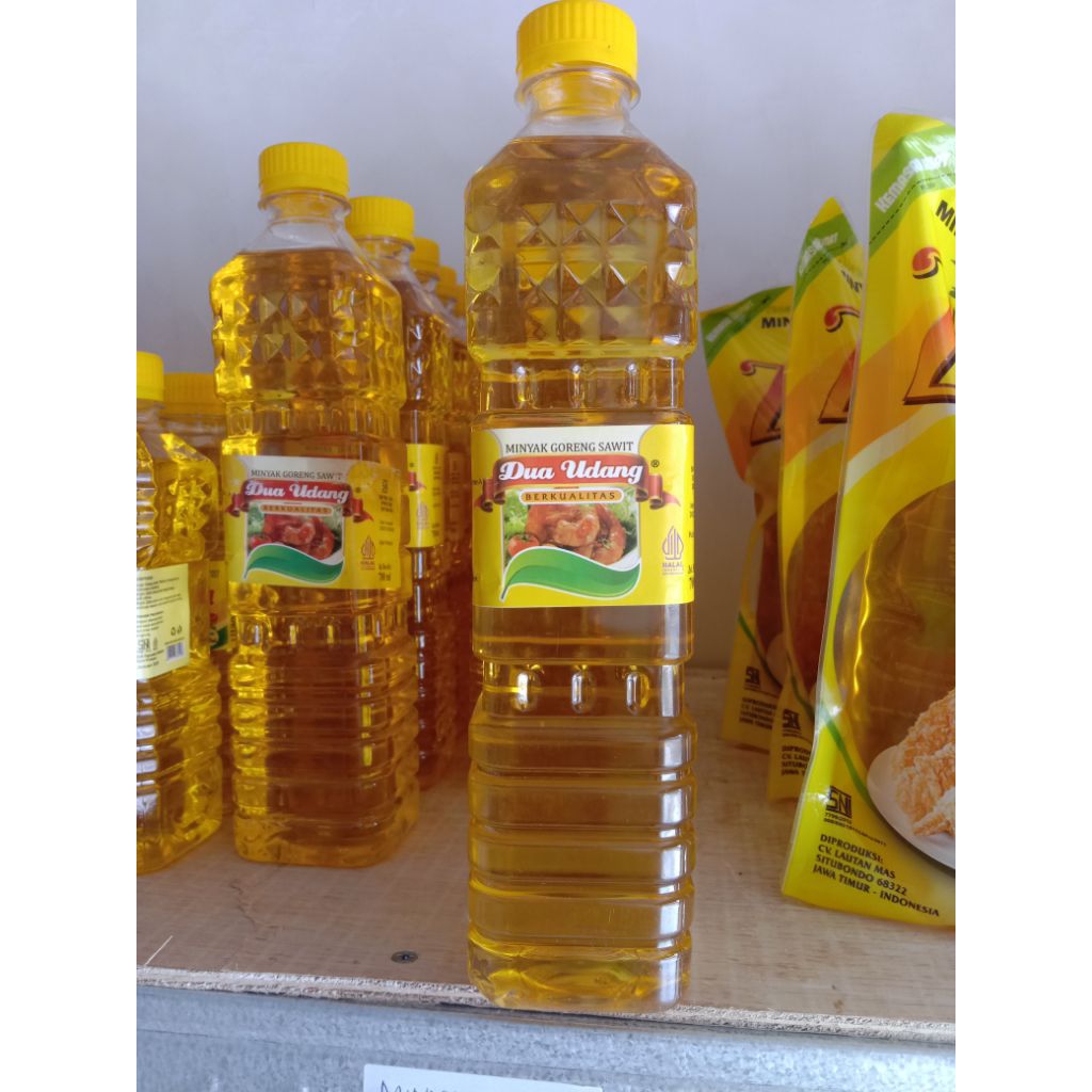 Minyak Goreng Dua Udang 700ml - 1 Karton (12 Botol) untuk Penggunaan Sehari-hari