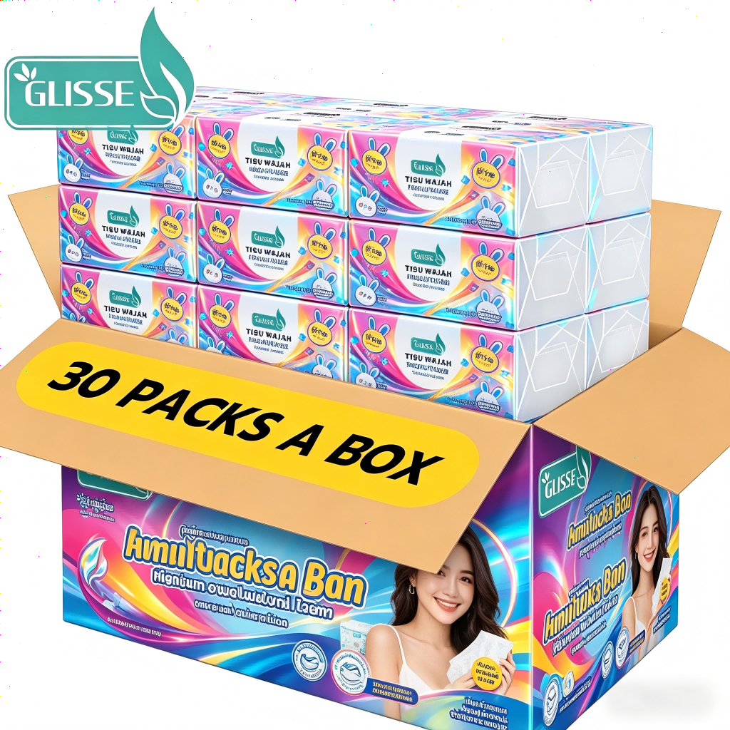 Tisu Dapur Glisse 3 Ply Premium Glisse Tissue 240 Sheets