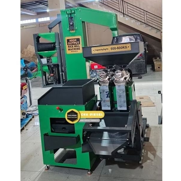 MESIN GILING PADI / BERAS KD 650 PRO D + Elevator +  DILENGKAPI MESIN 16PK ZS 1100 ENGKOL/Manual