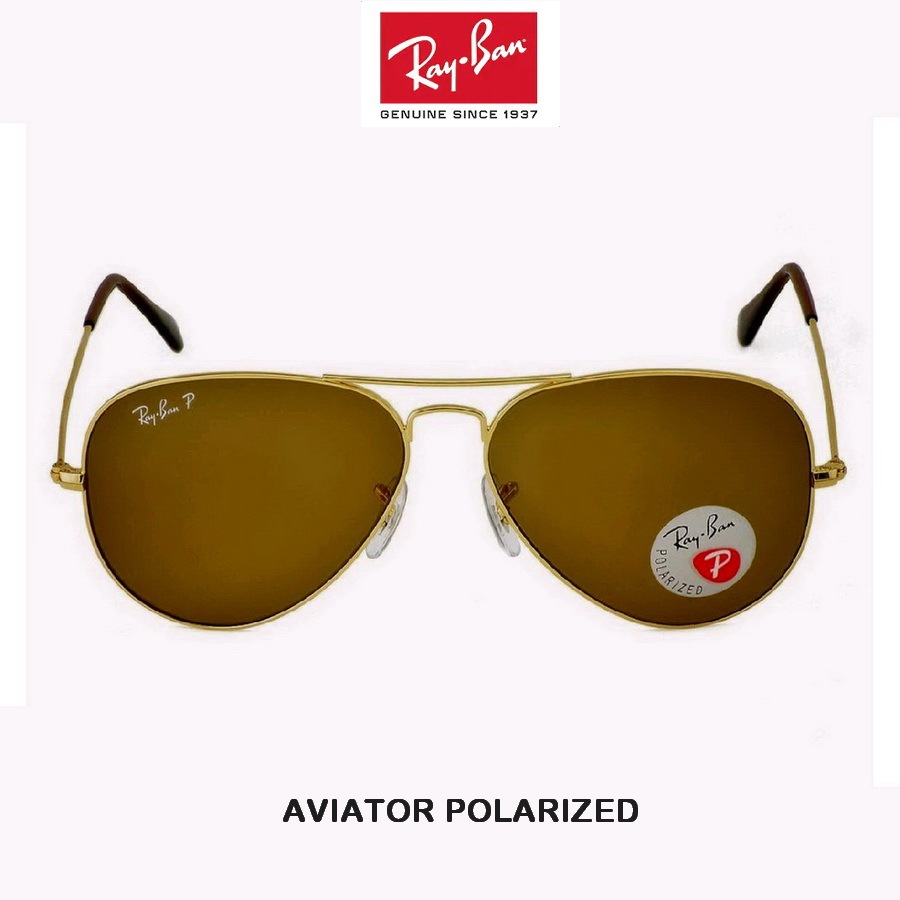 KACAMATA RAY-BAN BROWN ORIGINAL POLARIZED