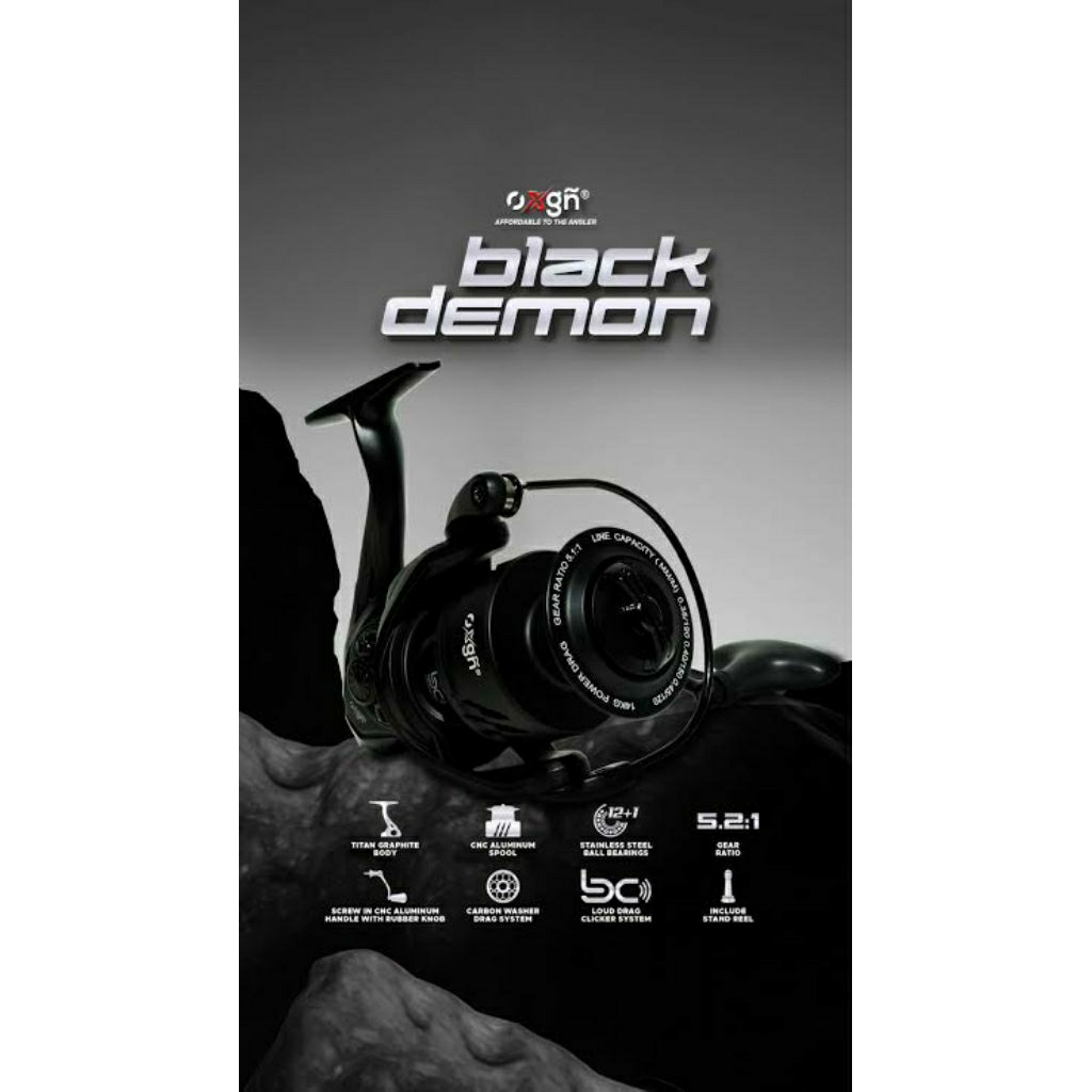 REEL OXGN BLACK DEMON SW