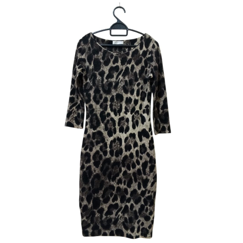 Dress Leopard Tebal | Second Preloved Dress Macan