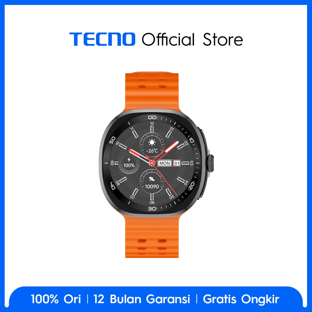TECNO Watch Neo Metal Edge, Cool Design | 1.43" AMOLED Display | AI Watch Faces - Gambar 4