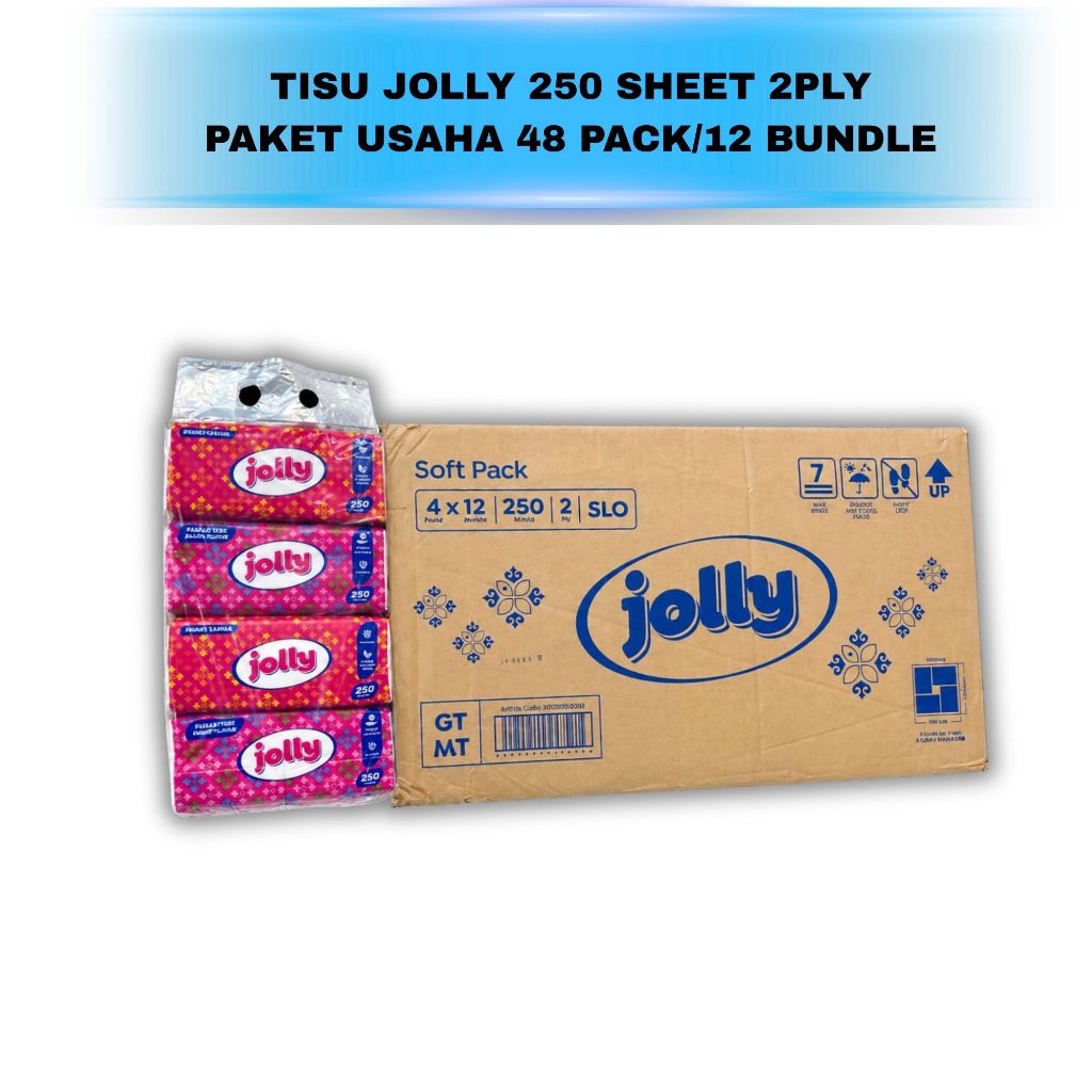 TISU JOLLY 250 SHEET 1 KARTON ISI 48 PCS