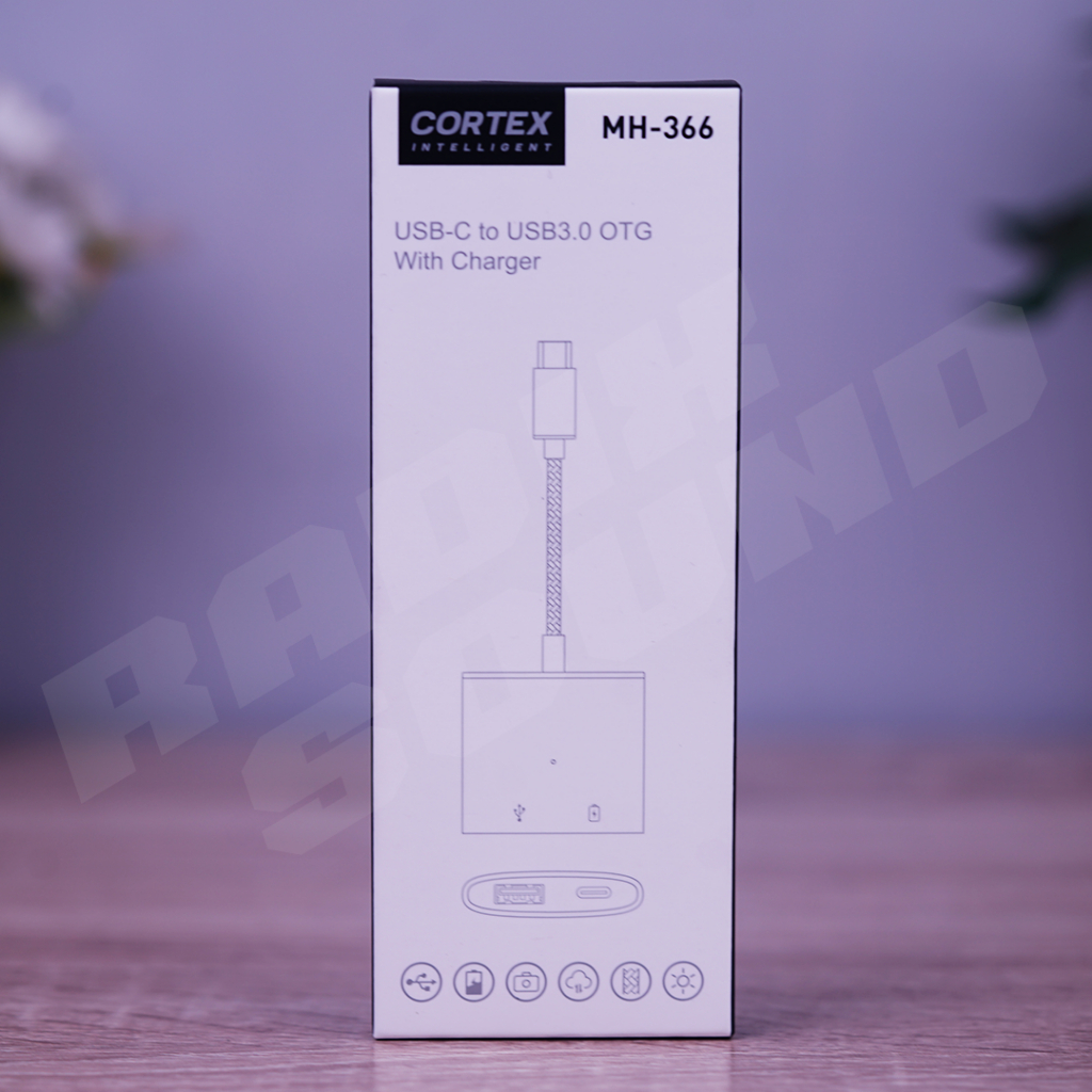 Cortex MH366  OTG Type C/Lightning to USB 3.0 + Charging 2in1 Adapter