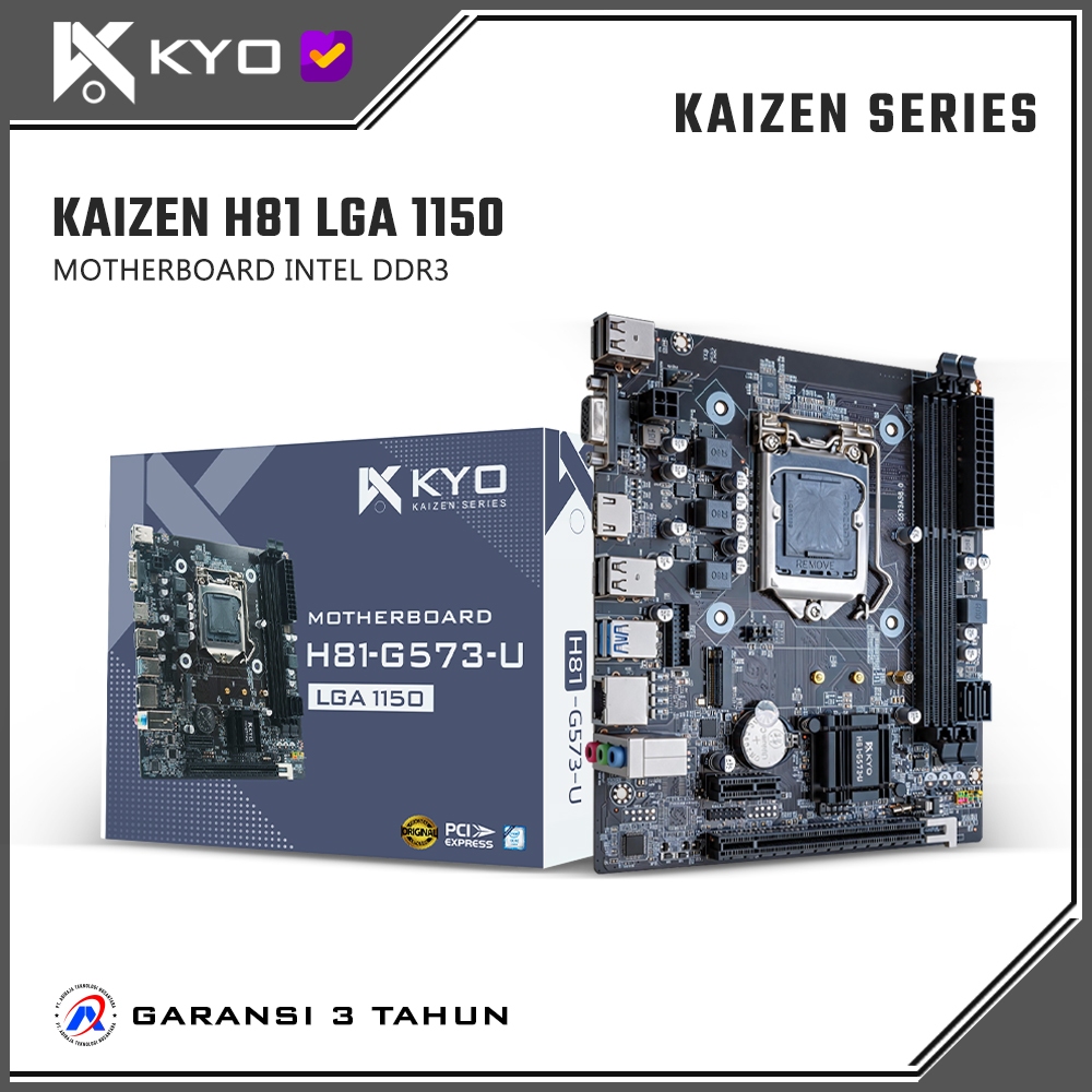 KYO KAIZEN Motherboard H81 LGA1150 DDR3 H81 Mainboard Mobo H81
