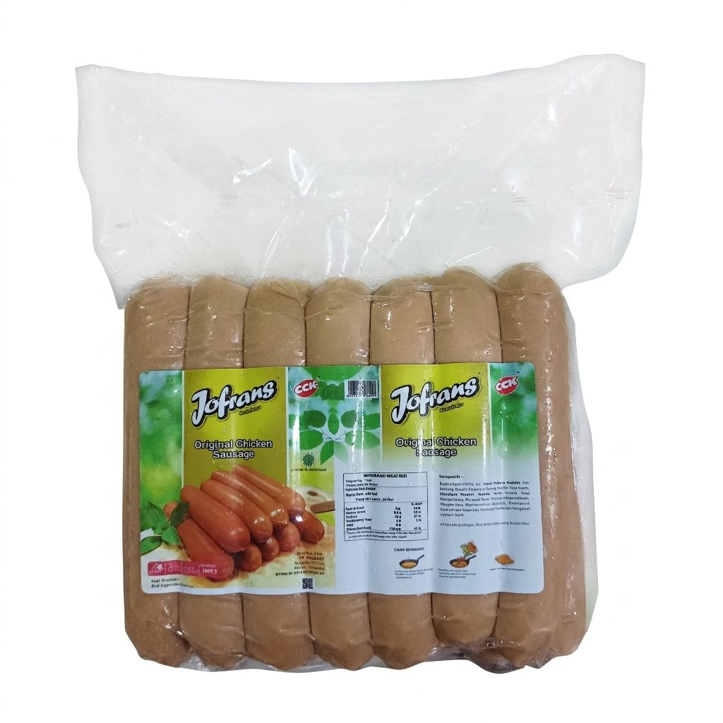 Jofrans Original Chicken Sausage/Sosis Ayam Original 1000gr/1kg