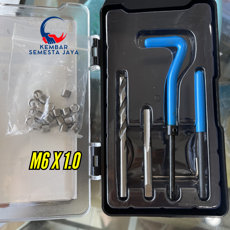 AMERICAN TOOL 8958873 COIL Thread Repair Kit PRO 20 pcs Set M6 X 1.0 - 2D Recoil Helicoil baut 10 Un