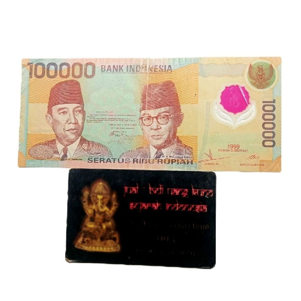 UANG 1OO OOO RUPIAH 1999 POLYMER