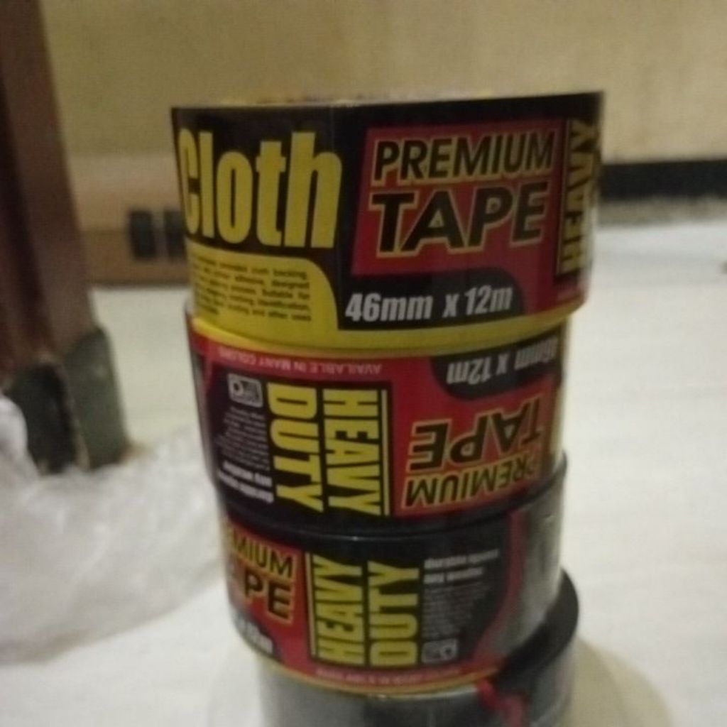 lakban hitam nachi 46mmx12m dan lakban 35mmx12m