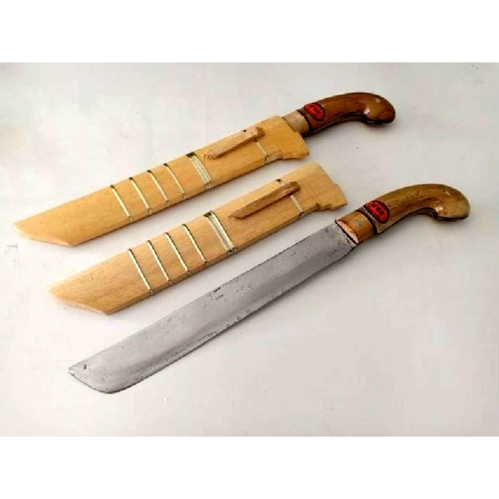 Golok Mini Pisau Kerja Pisau Sembelih Tajam, Full Tang, Asli Baja Per