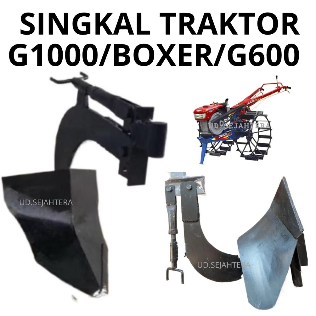 Alat Bajak Sawah Singkal kupu Traktor Quick Kubota G1000/Boxer