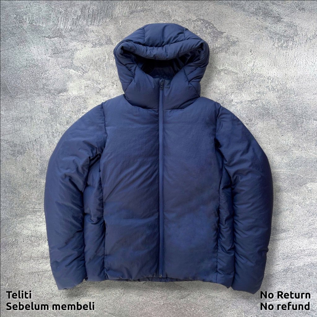 Jaket Parka Seamless Down Uniqlo Navy