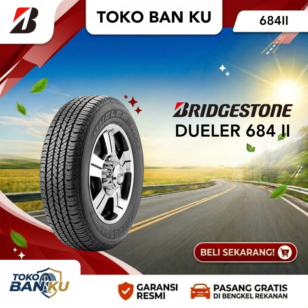 Ban Mobil Bridgestone Dueler D-684 II 265/60 R18 - Pajero Sport, Fortuner