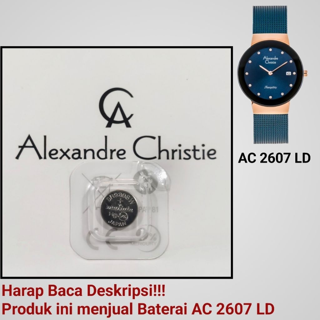 Baterai Jam Tangan Alexandre Christie AC 2607 LD