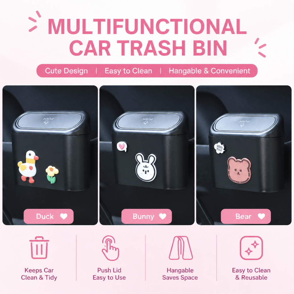 Tempat sampah mobil tong sampah multifungsi untuk mobil Aksesoris mobil