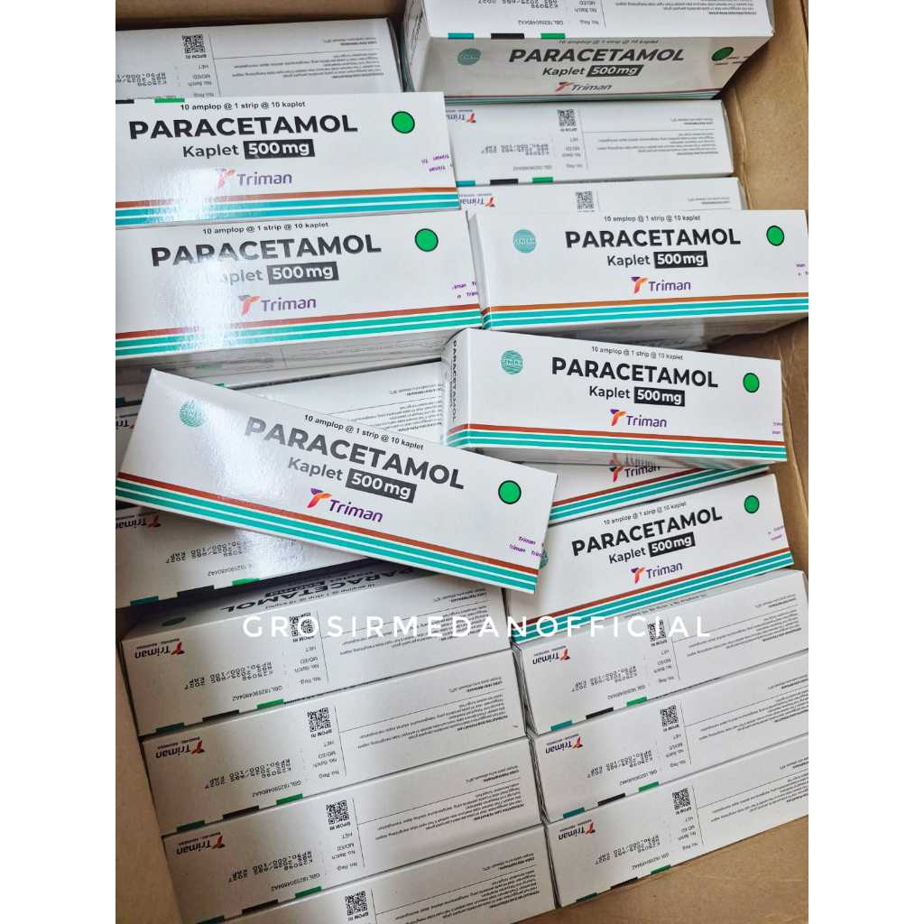 PARACETAMOL TAB PER BOX ISI 10 STRIP - TRIMAN PER BOX