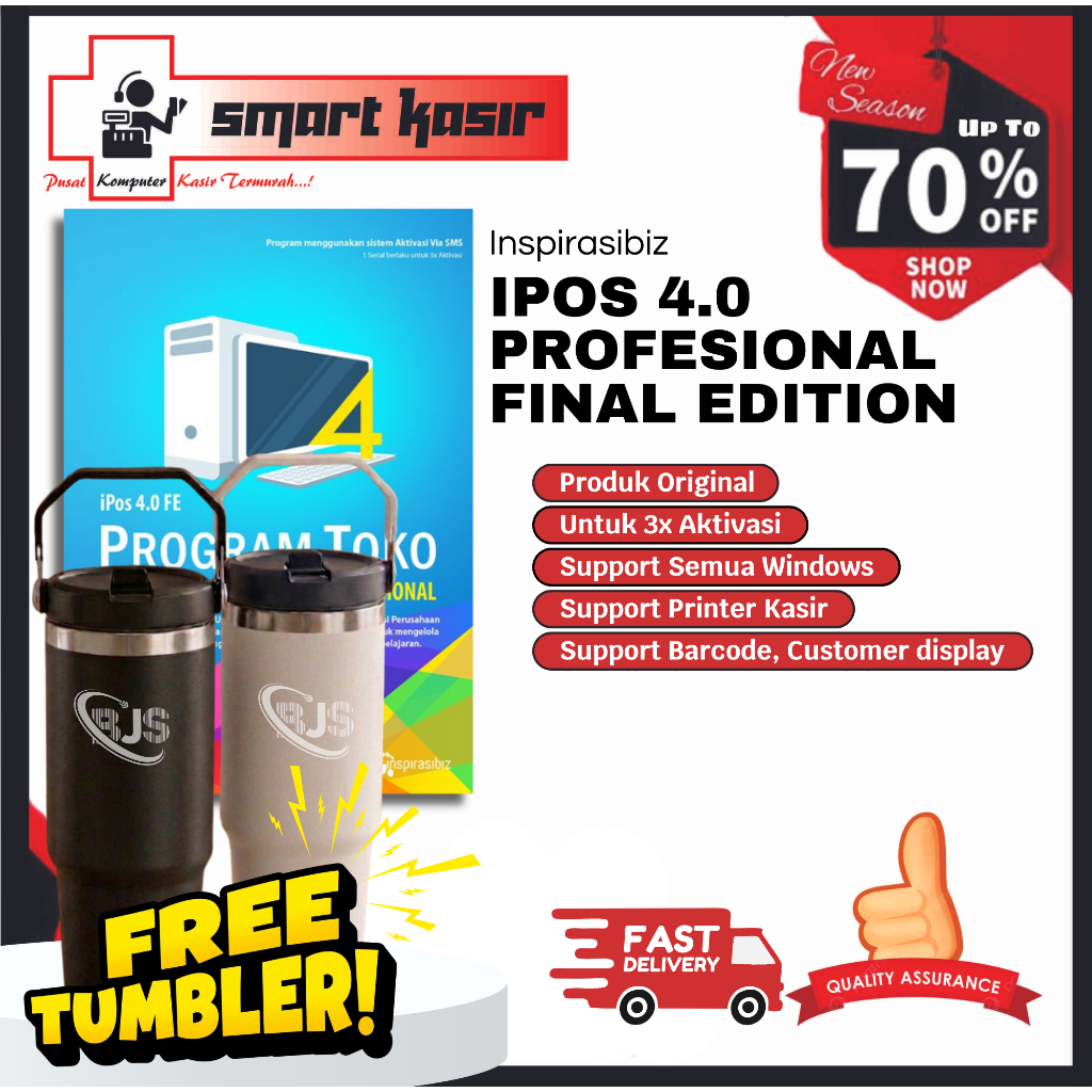 Program Kasir Toko IPOS 4.0 Profesional FE | Program Kasir IPOS 4 | Program Kasir Toko Sembako | Pro