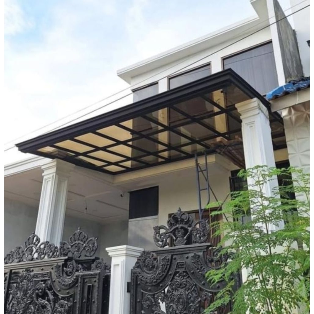 kanopi bajaringan atap solarflat 3 mm