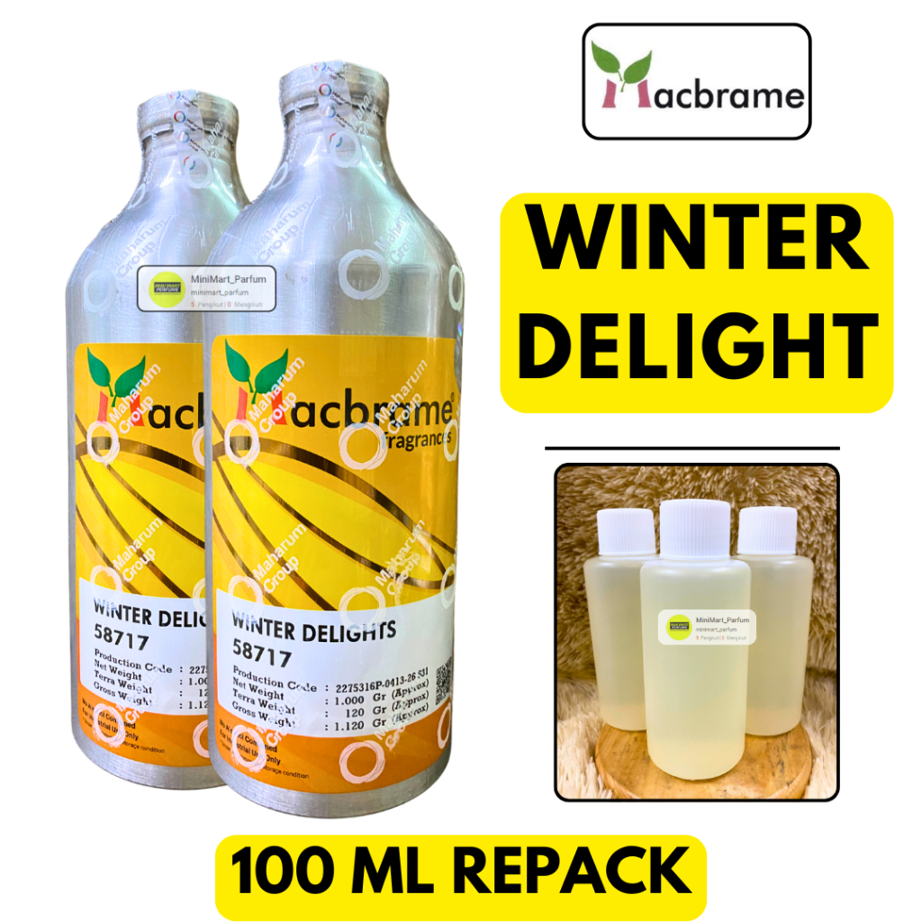 Bibit Parfum Macbrame - Winter Delight Repack 100 ML MURNI Macbrame