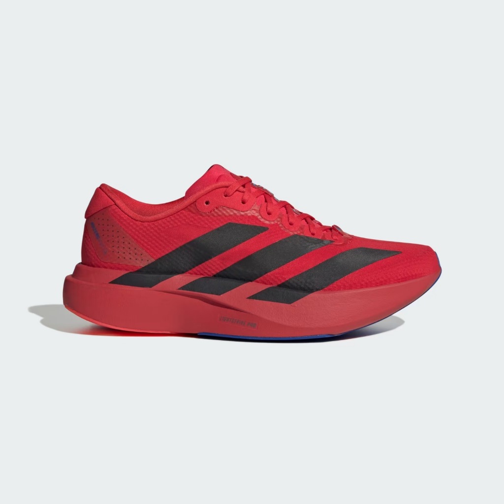Sepatu Lari Pria Adidas Adizero Evo Sl Woven Pure Ruby / Core Black / Power Blue - KK3677