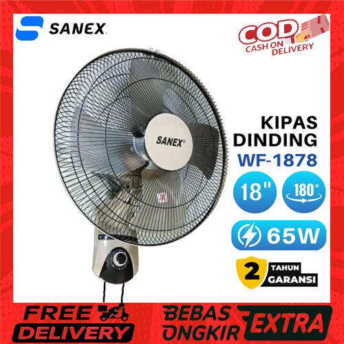 Kipas Angin Tornado Sanex 18 inch Kipas Besi Tornado Dinding/Kipas Angin Besi Tornado 18 inch