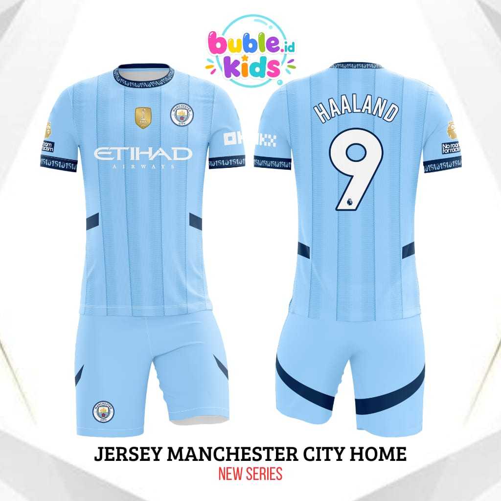 Jersey kaos bola anak HAALAND | jersey bola anak | jersey futsal anak | setelan jersey terlaris / JE
