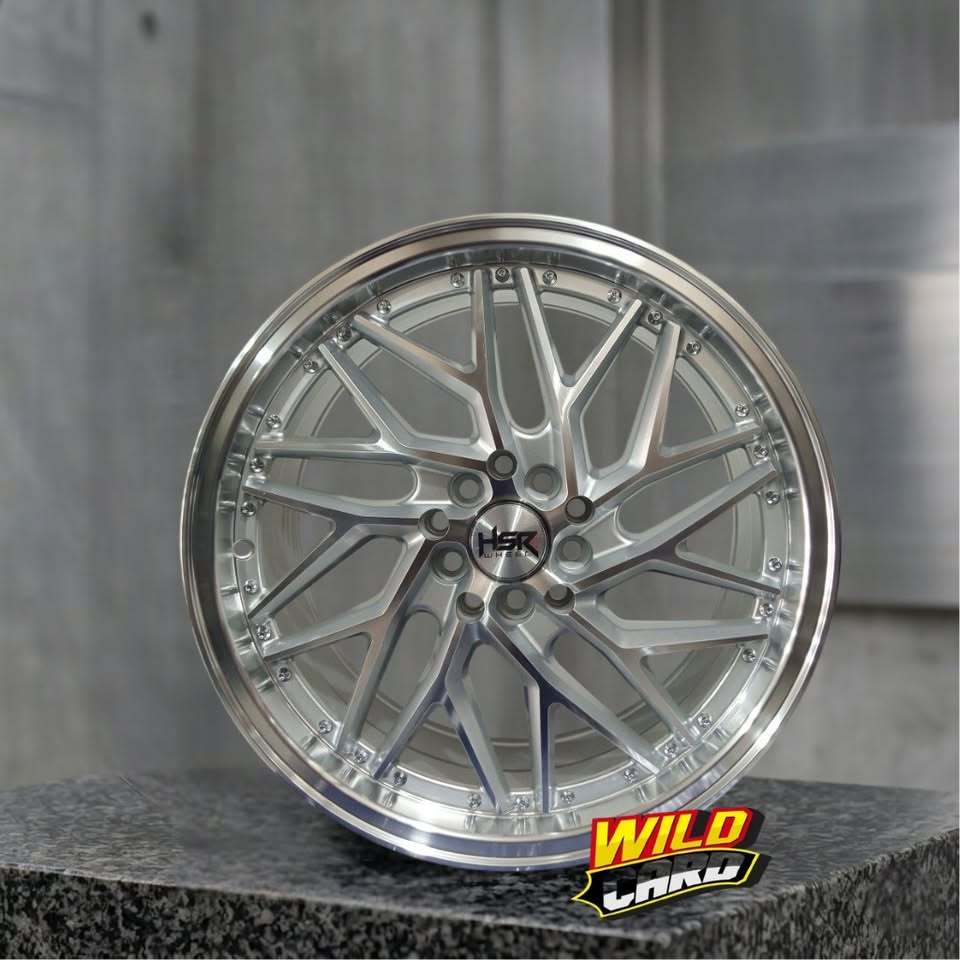 Velg HSR SEPULU Ring 17 Warna SilverPolish Buat Innova, Xpander, & CRV Original HSR