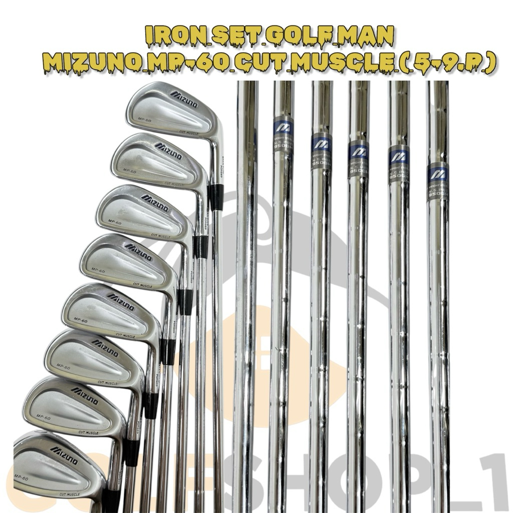 Stick Golf Iron Set Golf Mizuno MP-60 Shaft Steel Flek Reguler Second Original