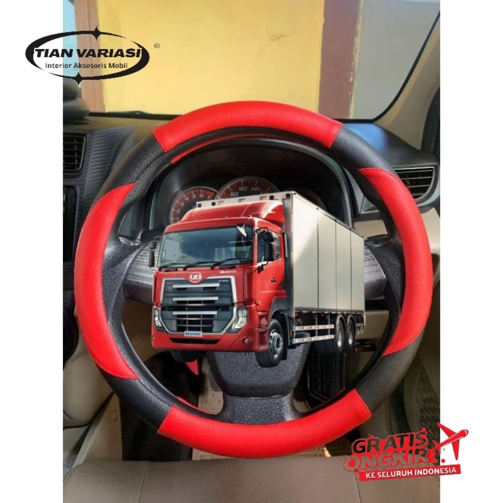 sarung/coverstir Truck UD Quester, bungkus pelindung stir mobil Truck UD Quester, bahan berkualitas