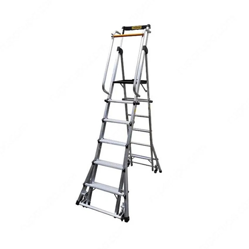 Tangga Aluminium Rolling Multi 4x5 Step 2.8 Meter Krisbow Prlrm2820