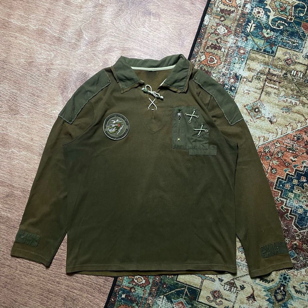 Longsleeve Shirt Army m65 military bomber flight zara chore jacket detroit