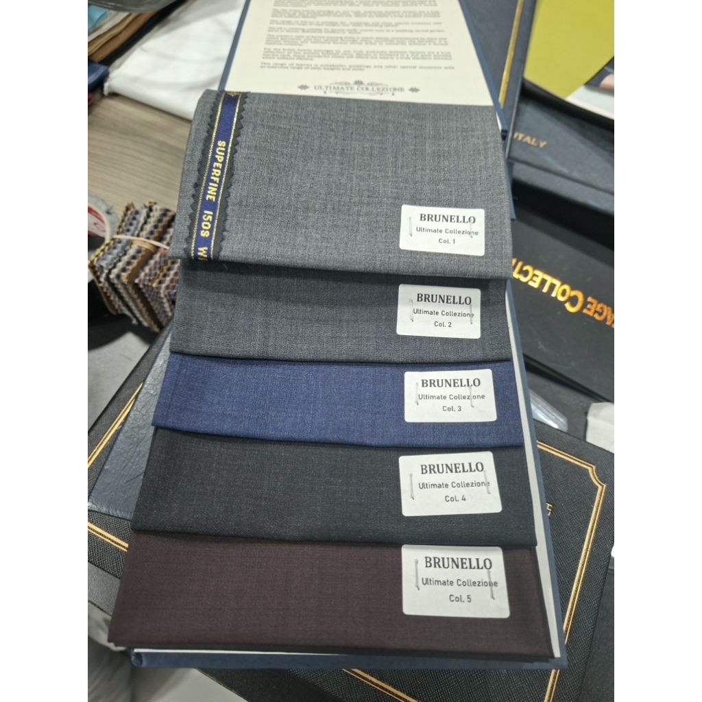 Kain wool Brunello ultimate collezione superfine 150's made in italy ( harga per 1 celana )