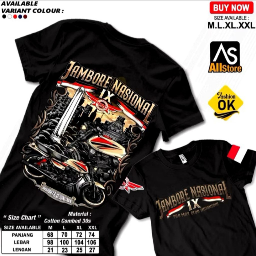 kaos jamnas PMCI IX jamnas Jambore nasional PMCI surabaya