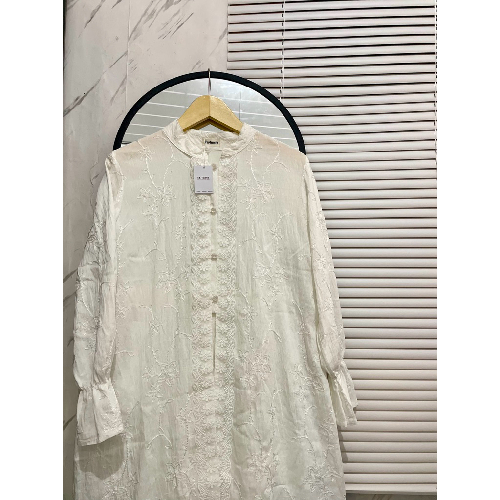 by.twinie - Cadiera Tunik Katun Bordir Renda - Tunik Katun Bordir
