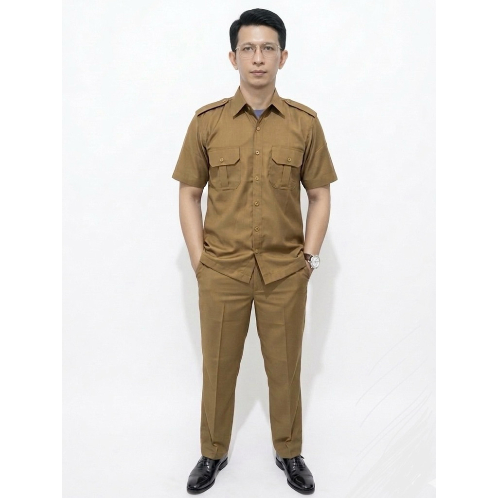 Seragam PNS Pria Baju Dinas Pemda Baju PNS Pemda Pria Seragam Guru Seragam Kantoran Bahan Wool & sil