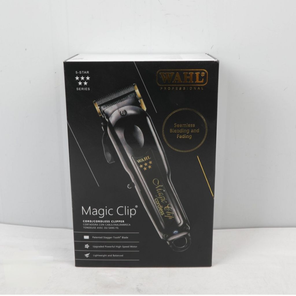 Wahl 5 Star Black Magic Clip Cordless Clipper (Kondisi Second) - Alat Cukur Rambut Profesional, Alat