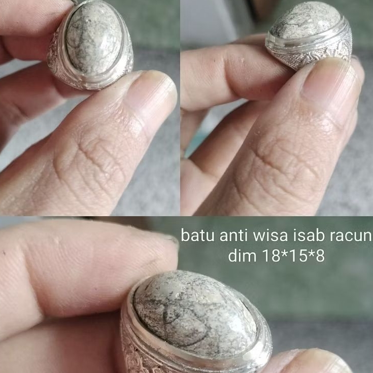 Cincin batu anti wisa isab racun ring alpaka super