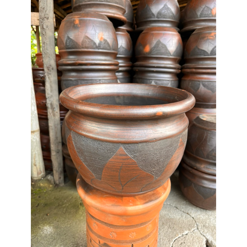 Pot Gerabah 30cm Pot Bunga Tanah Liat Pot Tanaman