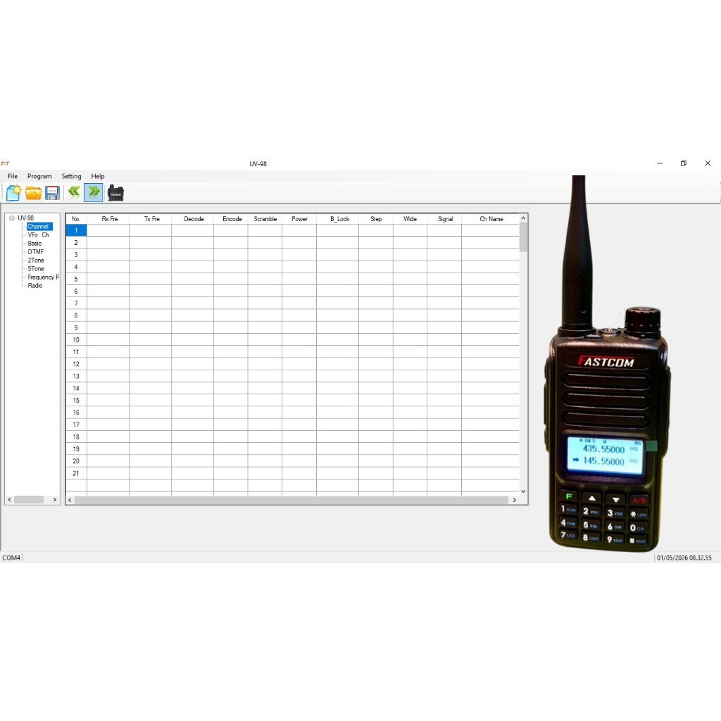 Jual FASTCOM FC-UV98 Software Programming