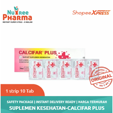 Calcifar Plus Strip isi 10 Tablet Kunyah - Kalsium Ibu Hamil