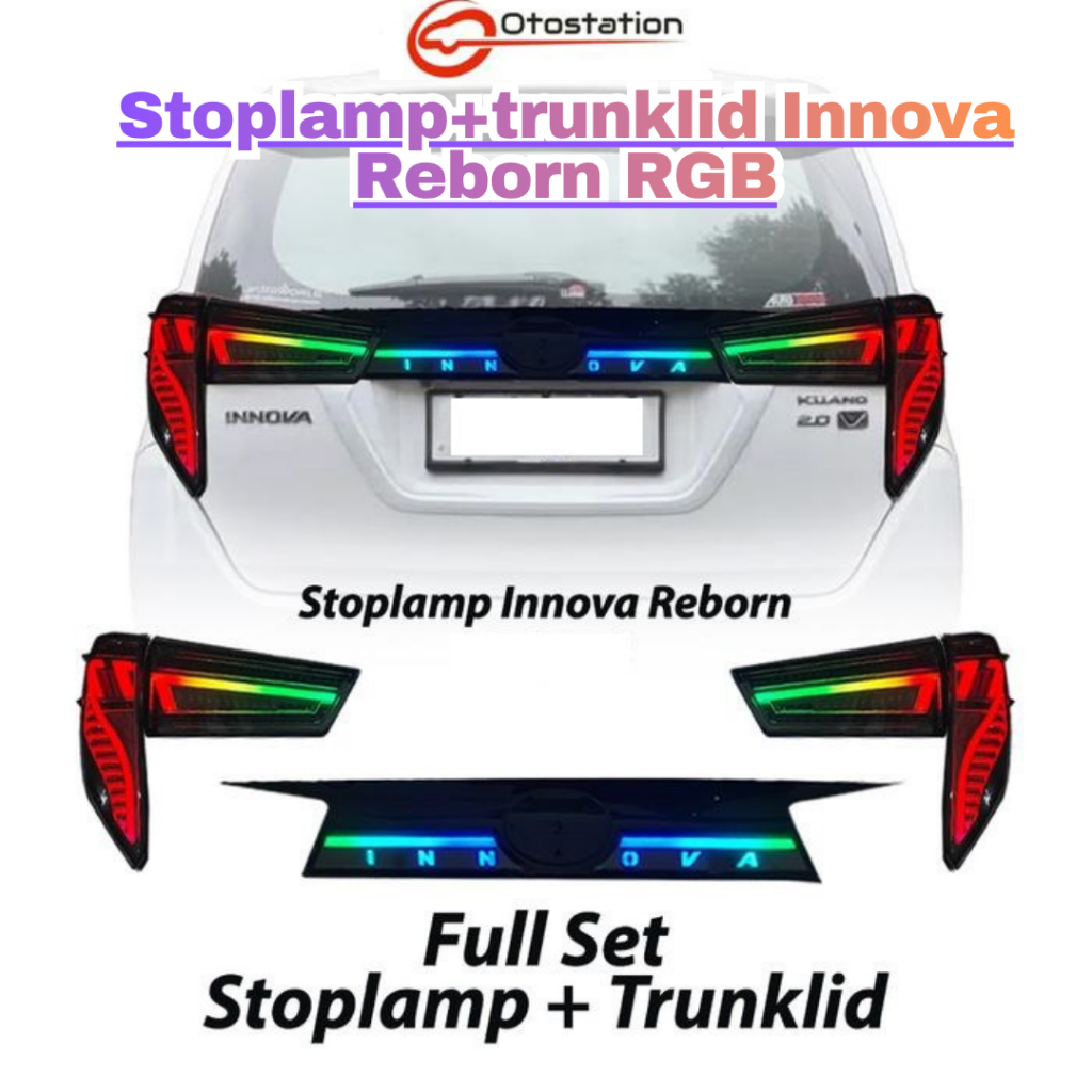 stoplamp+trunklid innova reborn led RGB